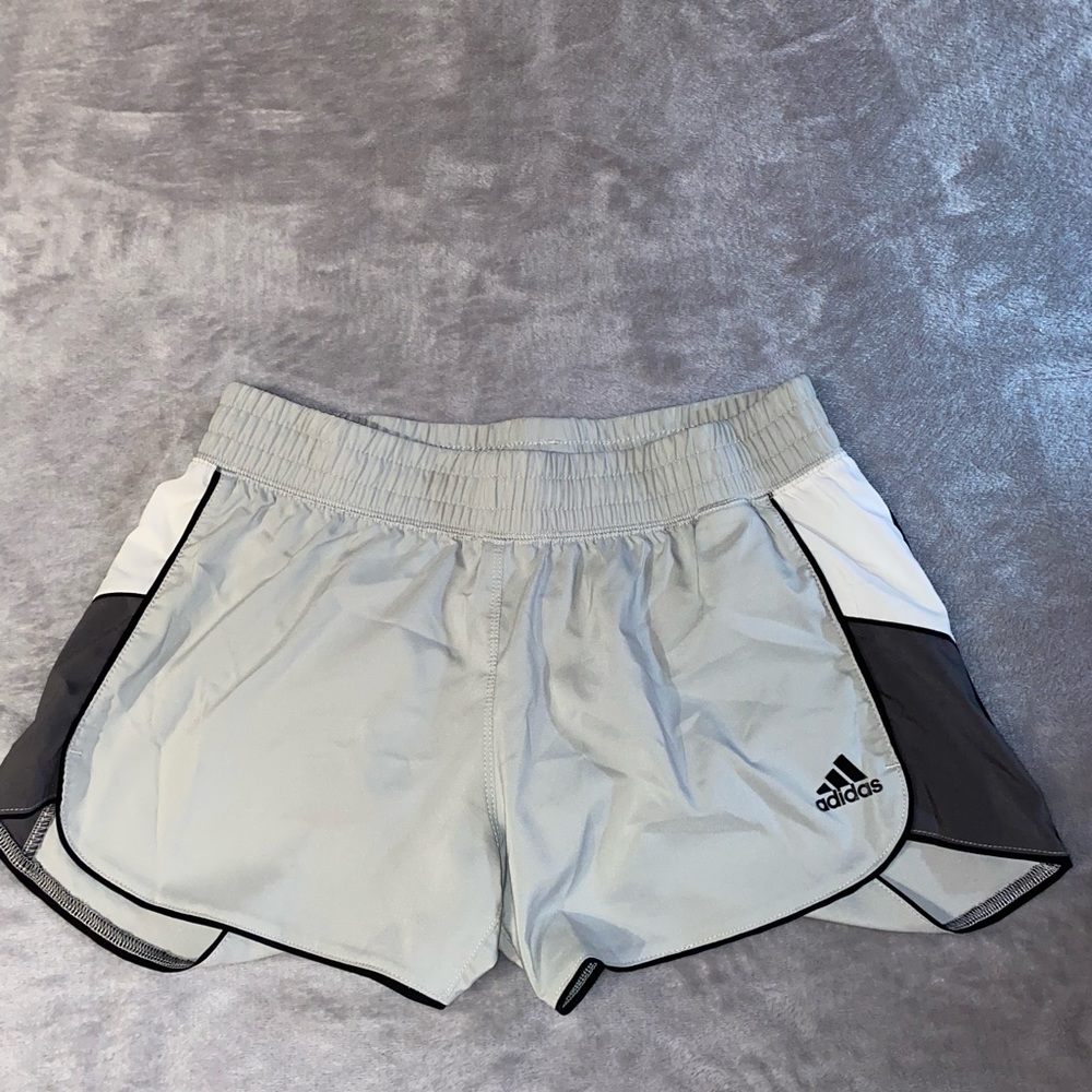 Light grey adidas shorts